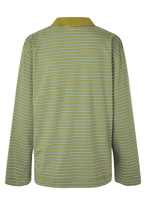 Jeanni polo bluse Green Polo Stripe Baum Und Pferdgarten 